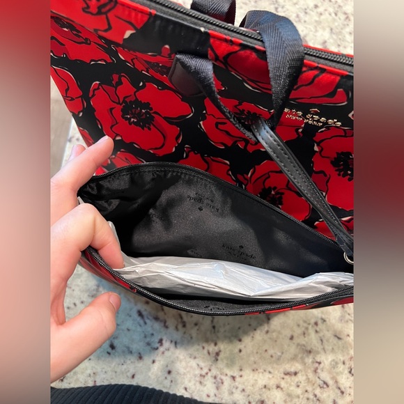 Kate Spade Mel Poppy Printed Packable Tote - Picture 7 of 10